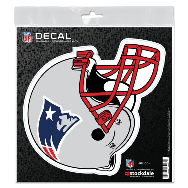 Calcomanía para todo tipo de superficies de los New England Patriots HELMET de 6" x 6"