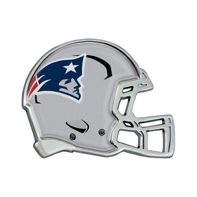 Emblema de metal cromado abovedado para casco de los New England Patriots