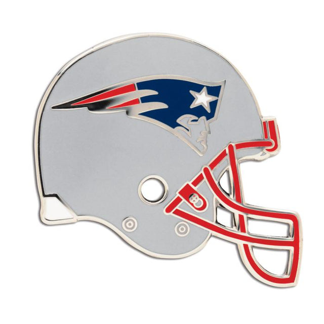 Tarjeta de joyería con pin esmaltado para coleccionistas de cascos de los New England Patriots
