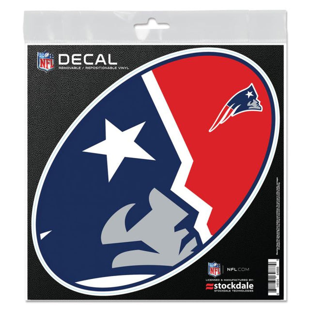 Calcomanía para todo tipo de superficies de New England Patriots MEGA de 6" x 6"