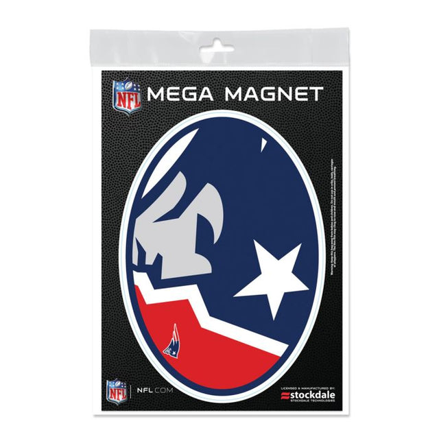 Imanes para exteriores MEGA de New England Patriots de 5" x 7"