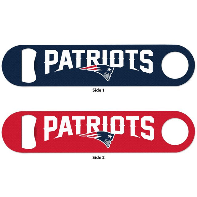 Abridor de botellas de metal de dos caras de los New England Patriots