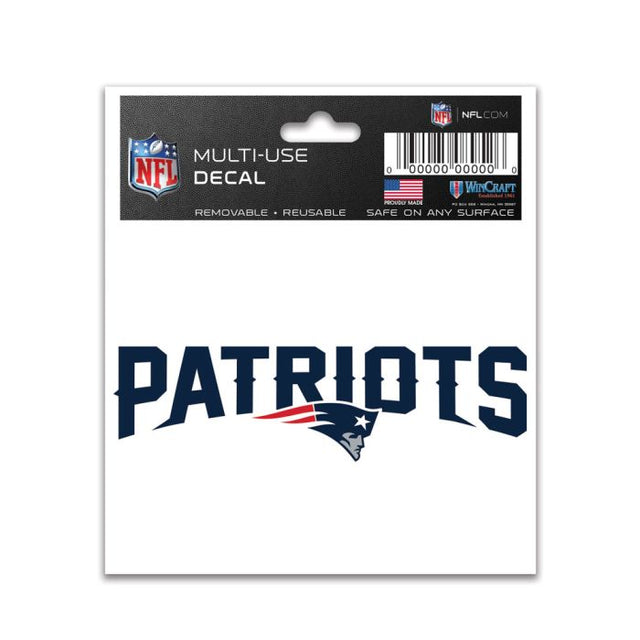 Calcomanía multiusos de los New England Patriots de 3" x 4"