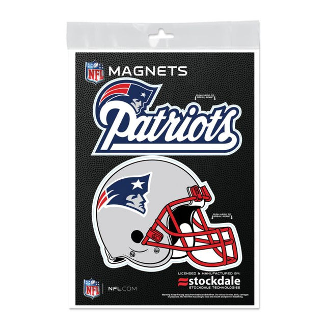 Imanes para exteriores de los New England Patriots, 5" x 7"