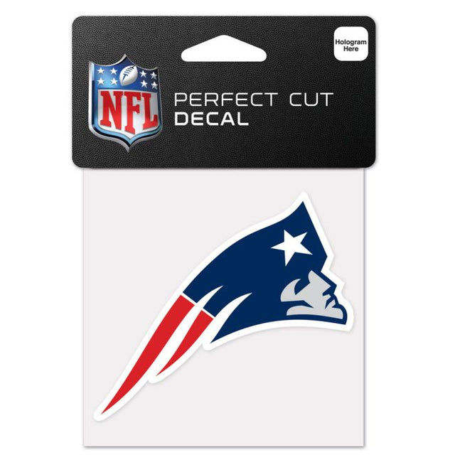 Calcomanía de color de corte perfecto de los New England Patriots de 4" x 4"