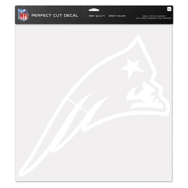 Calcomanía de corte perfecto de los New England Patriots de 17" x 17"