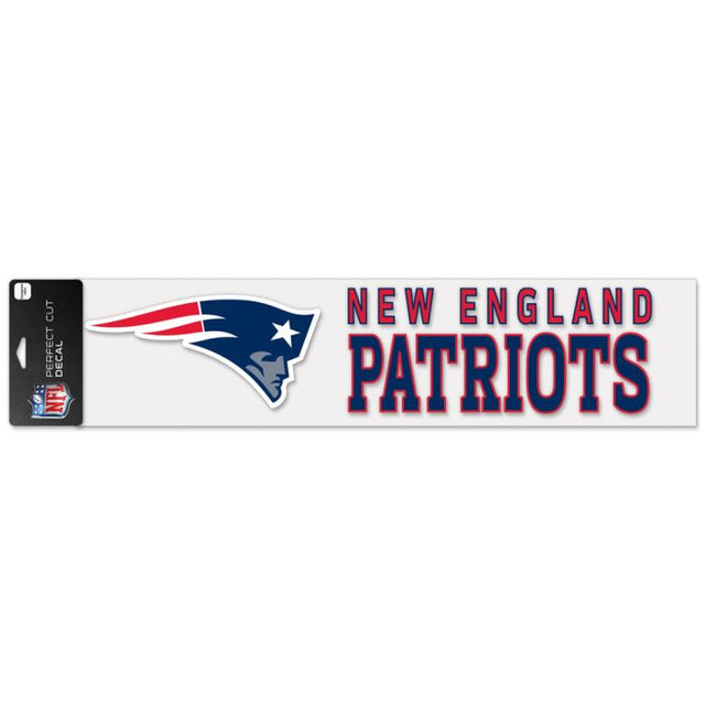 Calcomanías de corte perfecto de los New England Patriots, 4" x 17"