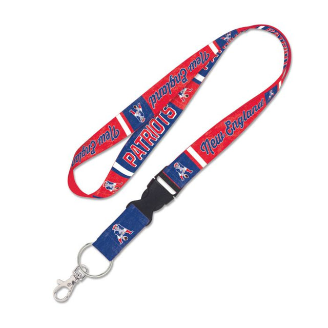 Cordón retro de los New England Patriots con hebilla desmontable de 1"