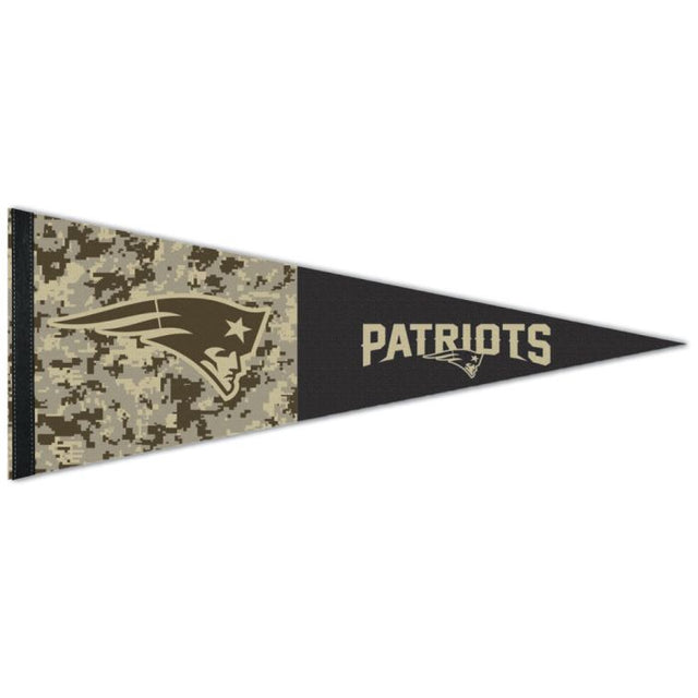 Banderín estándar premium de los New England Patriots de 12" x 30"