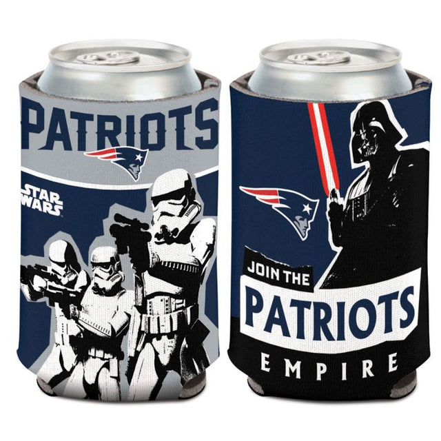 Enfriador de lata de 12 oz de New England Patriots / Star Wars Darth Vader.
