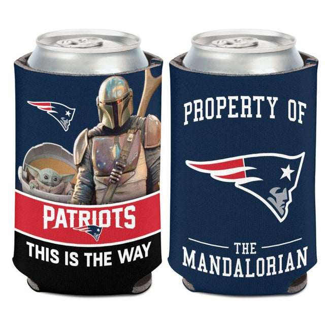 Enfriador de latas New England Patriots / Star Wars Mandalorian de 12 oz.
