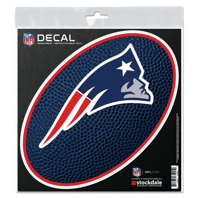 Calcomanía para todas las superficies TEAMBALL de New England Patriots, 6" x 6"