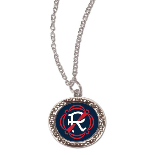 New England Revolution Necklace w/Charm Jewelry Card