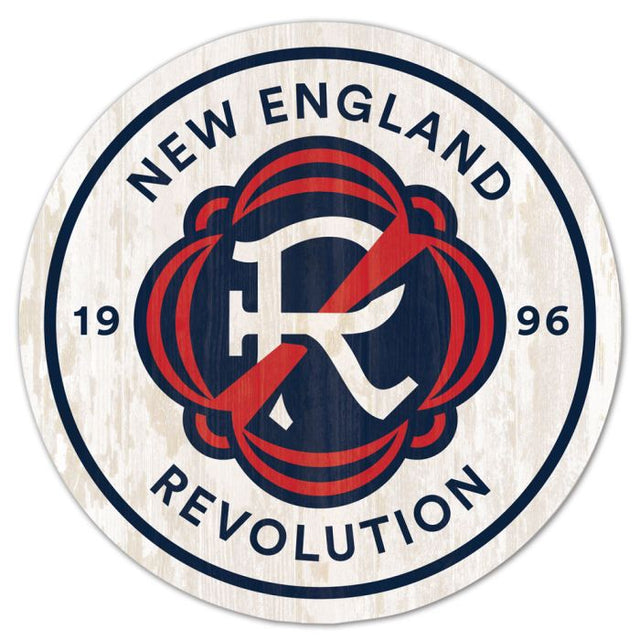 New England Revolution Wood Sign 11" x 17" 1/4" thick