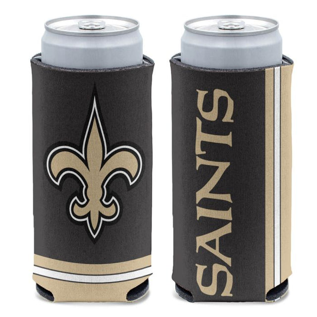 Enfriador de latas delgado de 12 oz de los New Orleans Saints