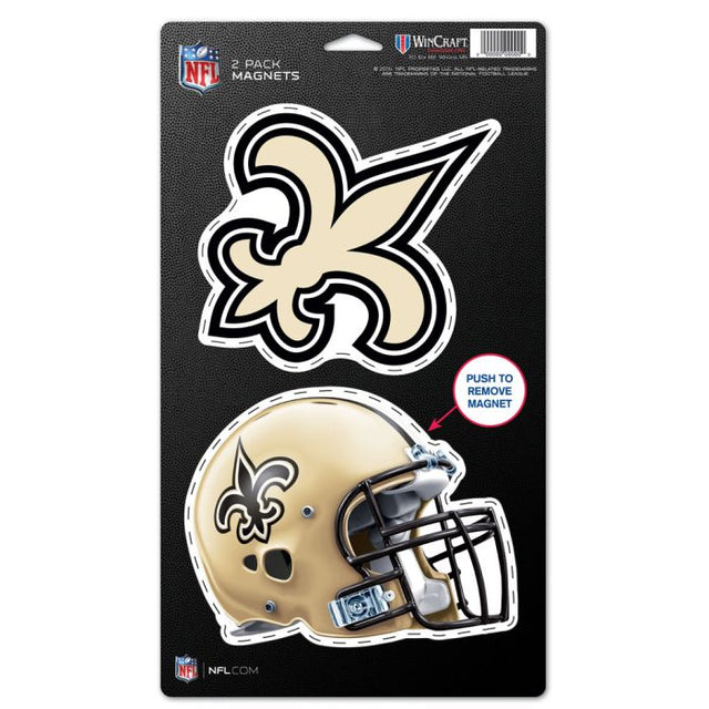 New Orleans Saints 2 Pack Magnets 5" x 9"