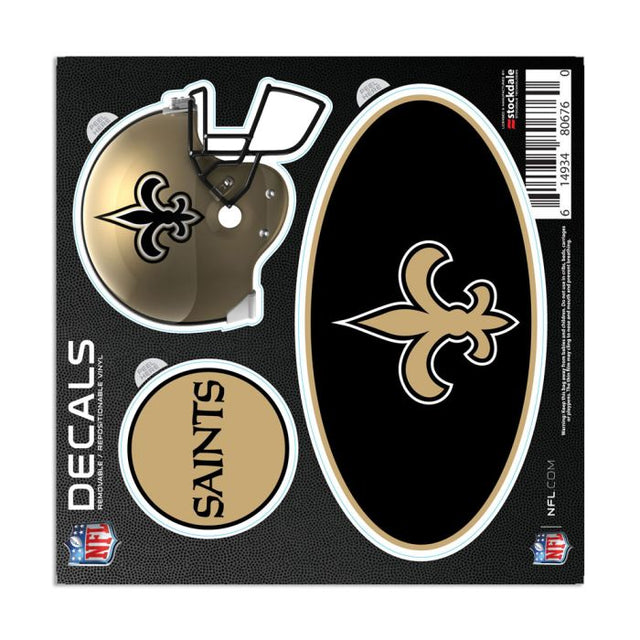 Calcomanía para todas las superficies de los New Orleans Saints, 6" x 6"