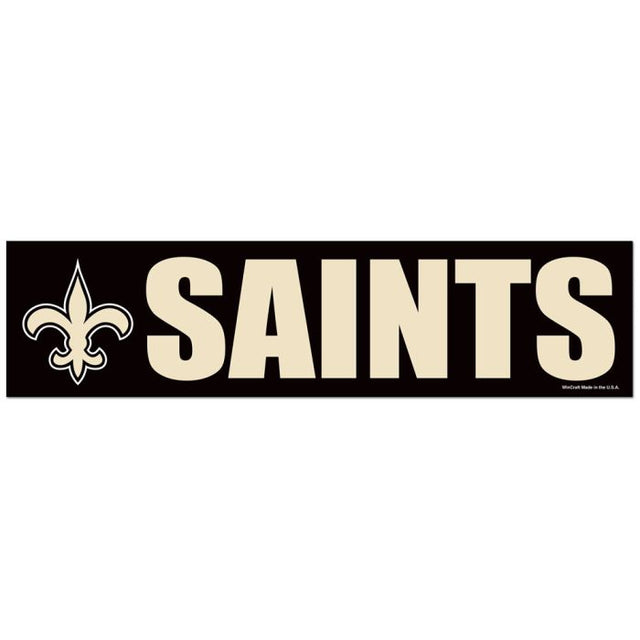 New Orleans Saints Bumper Strip 3" x 12"
