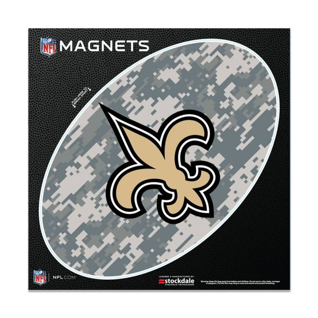 New Orleans Saints CAMO Outdoor Magnets 6" x 6"