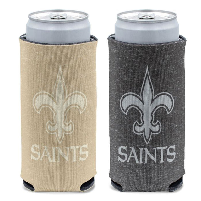 New Orleans Saints COLORED HEATHER 12 oz Slim Can Cooler