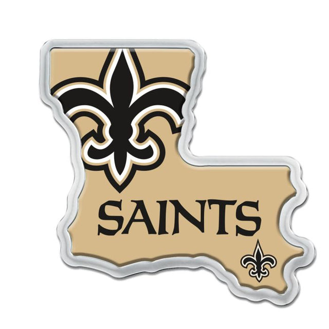 New Orleans Saints Chrome Metal Domed Emblem
