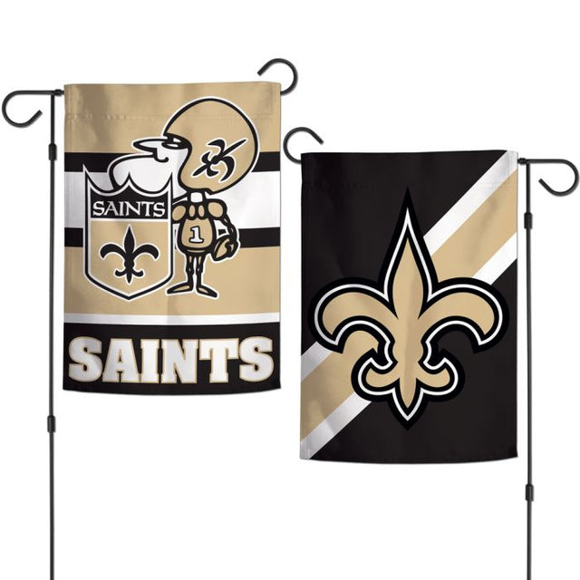 New Orleans Saints / Classic Logo Sir Saint Garden Flags 2 sided 12.5" x 18"