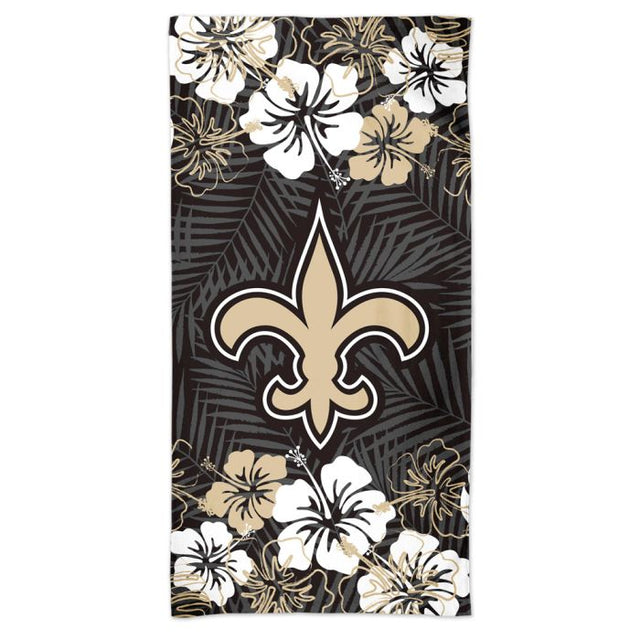 Toalla de playa Spectra FLORAL de los New Orleans Saints de 30" x 60"