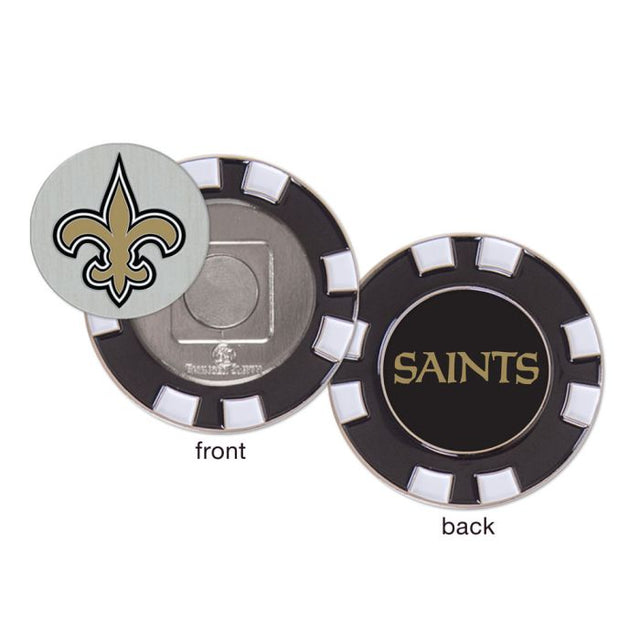 Marcador de fichas de póquer de golf de los New Orleans Saints
