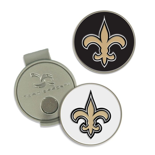 Clip para gorra y marcadores de los New Orleans Saints