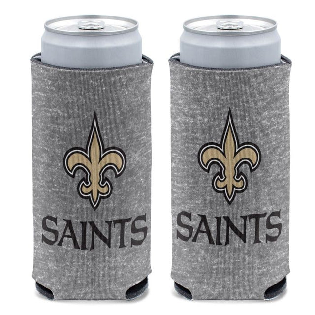Enfriador de latas delgado de 12 oz de New Orleans Saints Heather