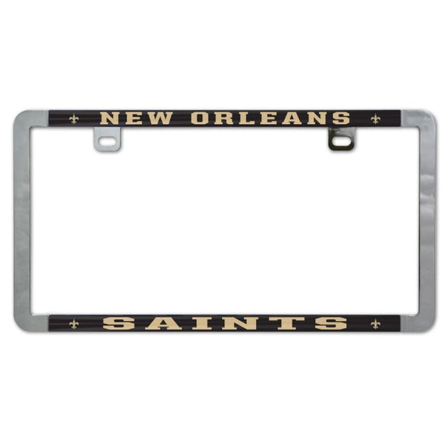New Orleans Saints Metal Lic. Plate Frame Slim