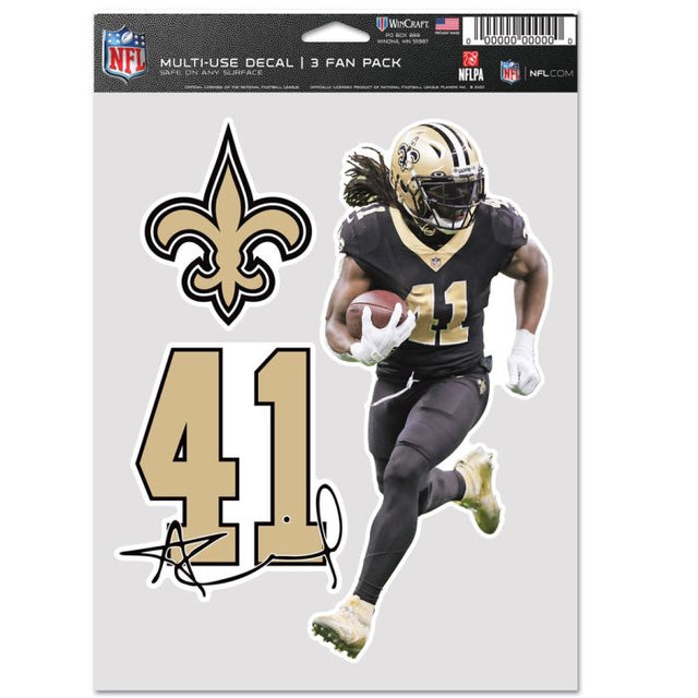 New Orleans Saints Multi Use 3 Fan Pack Alvin Kamara