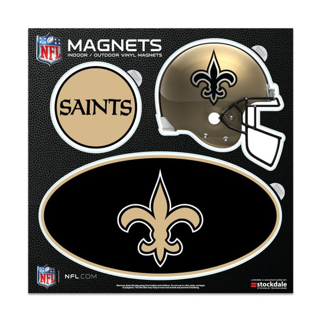 Imanes para exteriores de los New Orleans Saints, 6" x 6"