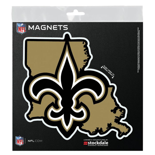 Imanes para exteriores de los New Orleans Saints STATE de 6" x 6"