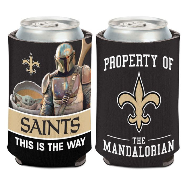 Enfriador de latas MANdalorian de New Orleans Saints / Star Wars, 12 oz.