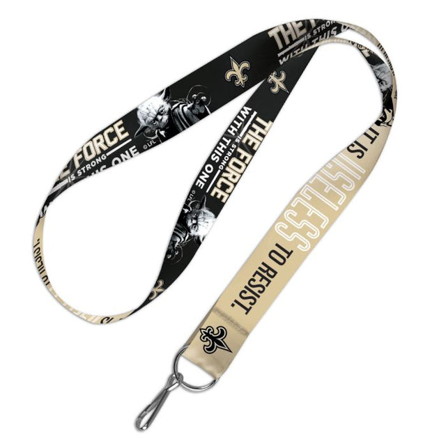 New Orleans Saints / Star Wars Yoda & Vader Lanyard 1"