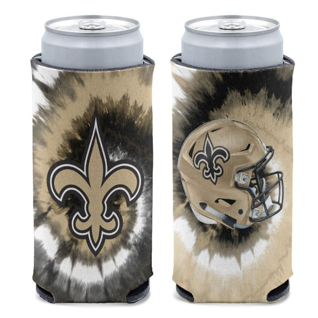 New Orleans Saints Tie Dye 12 oz Slim Can Cooler
