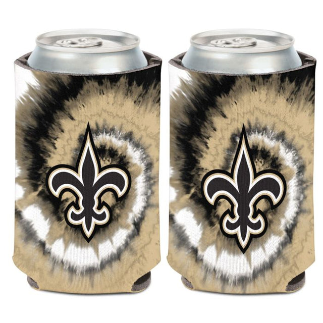 Enfriador de lata con teñido anudado de los New Orleans Saints, 12 oz.