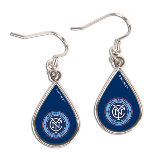 New York City FC Earrings Jewelry Carded Tear Drop