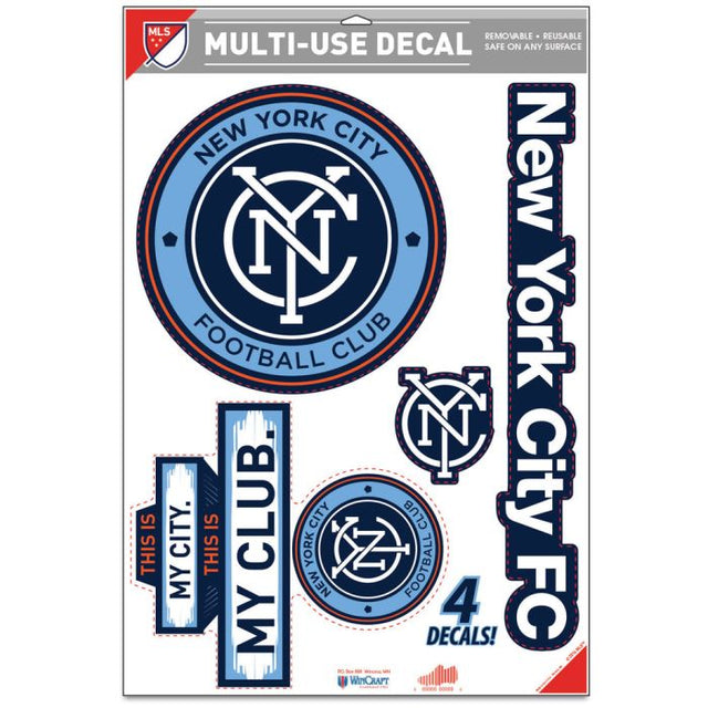New York City FC Multi-Use Decal 11" x 17"