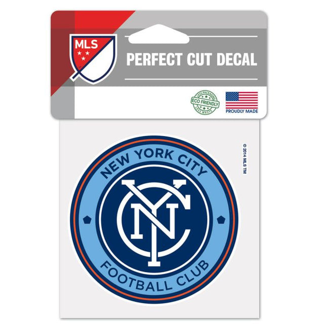 New York City FC Perfect Cut Color Decal 4" x 4"