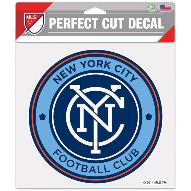 New York City FC Perfect Cut Color Decal 8" x 8"