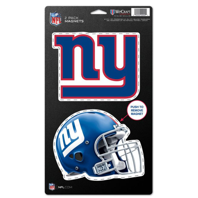 New York Giants 2 Pack Magnets 5" x 9"