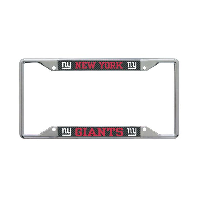 Cuadro de manga corta con licencia de carbono de los New York Giants impreso en color blanco