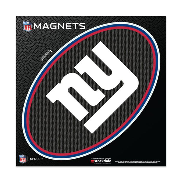 Imanes para exteriores de carbono de los New York Giants, 6" x 6"