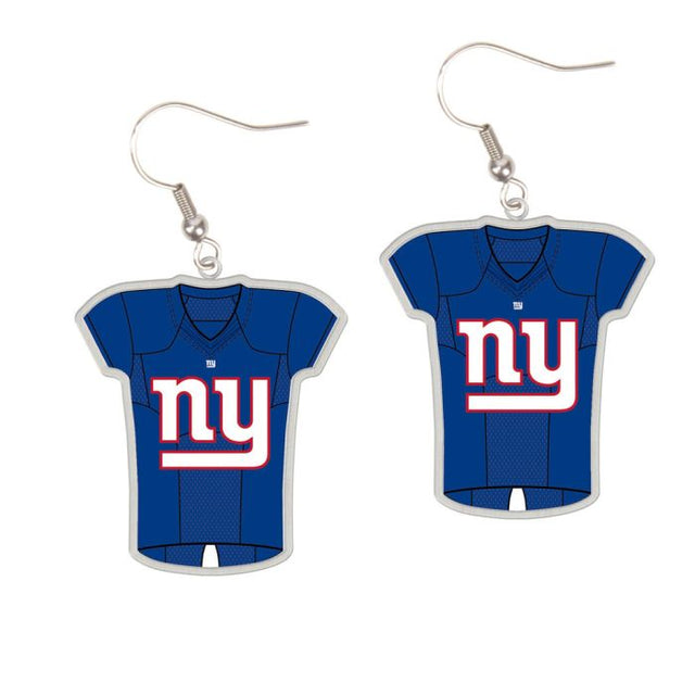 New York Giants Earrings Jewelry Carded Jersey