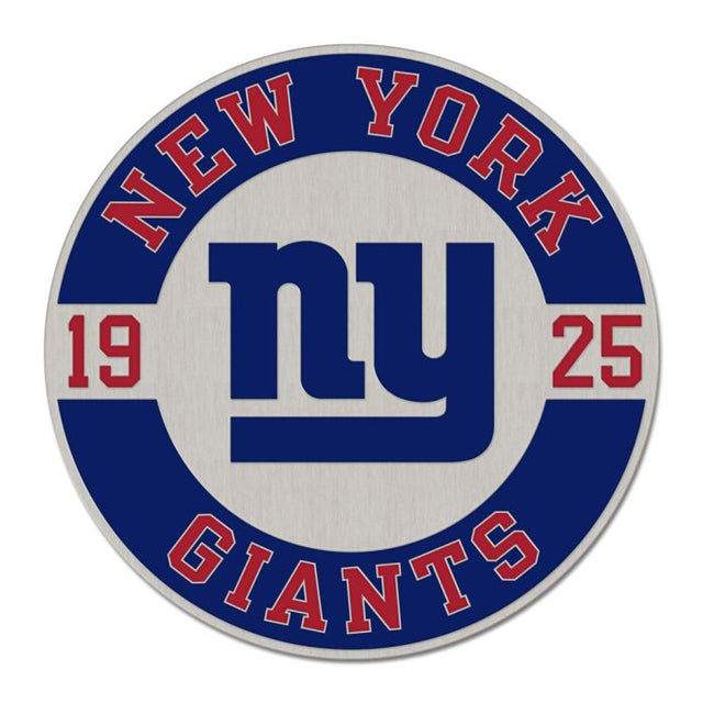 New York Giants Established Collector Enamel Pin Jewelry Card