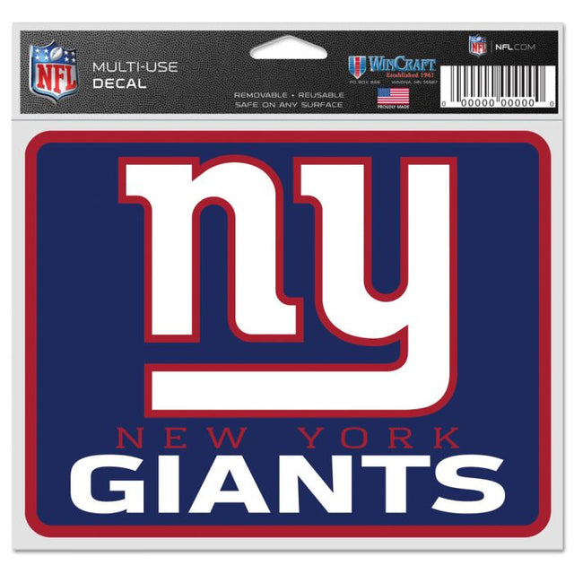 New York Giants Fan Decals 5" x 6"