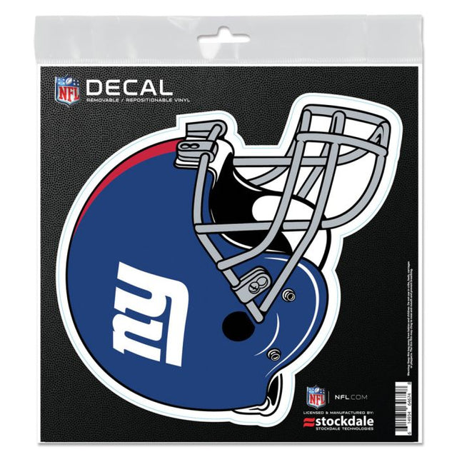 Calcomanía para todo tipo de superficies de los New York Giants HELMET de 6" x 6"