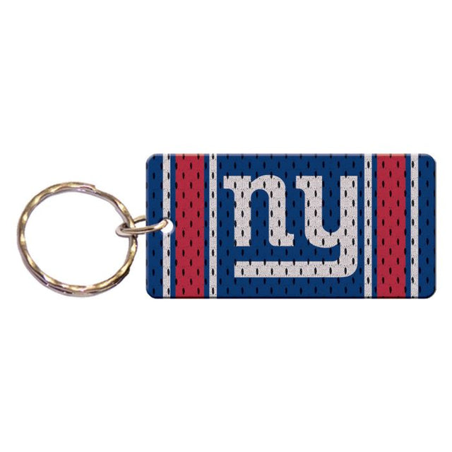 Llavero rectangular con la camiseta de los New York Giants